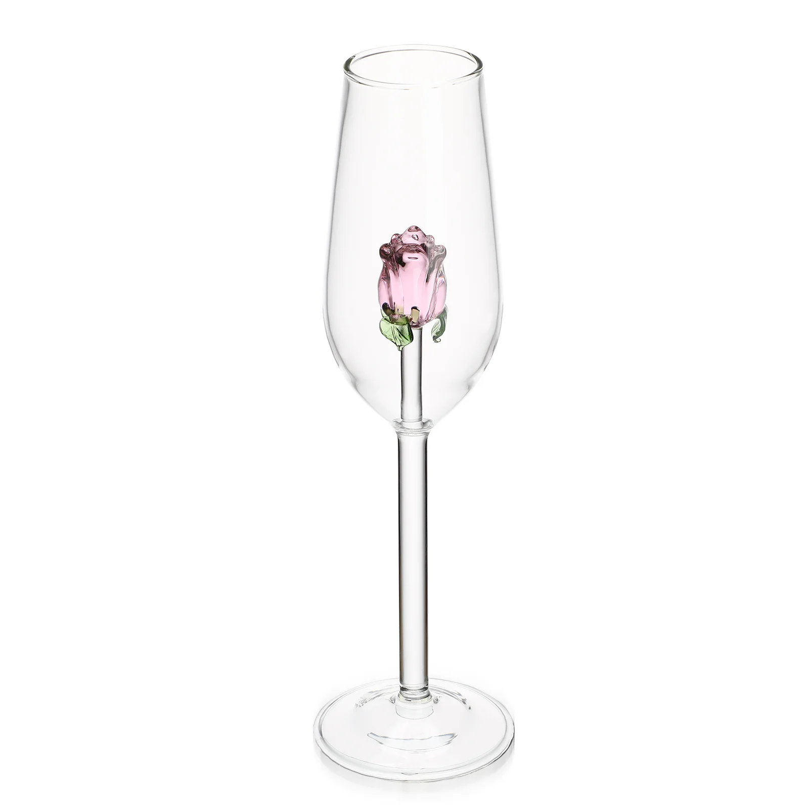 

1Pc Elegant Rose Crystal Goblet European Style Red Wine Cup for Home Bar Wine Enjoyment