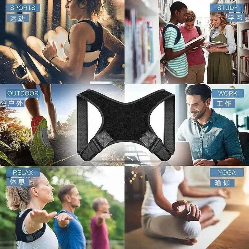 1/3/5pcs Posture Corrector Adjustable Back Clavicle Correction Belt Men Women Anti-Hunchback Sitting Posture Porrection Device