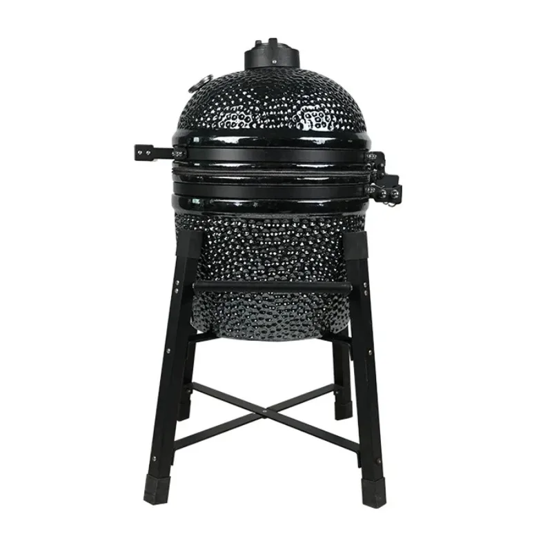 

AUPLEX Pearl Glazing Bbq Outdoor Kitchen Charcoal 15 Inch Kamado Joe Ceramic Grill Barbecue Kitchen Cooking with Stand
