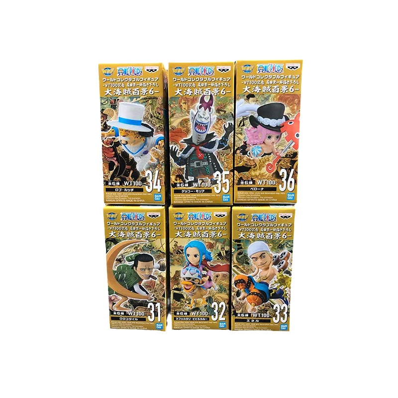 Bandai Original ONE PIECE Anime Figure WCF THE GREAT PIRATES 100 LANDSCAPES VOL.6 Action Figure Toys for Children Gift