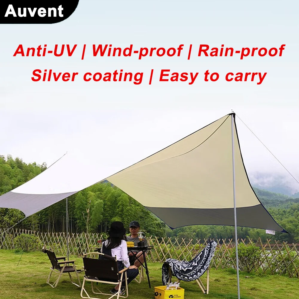 

Large Camping Tarp 5.2x4.5m Tent Tarp Waterproof Oxford Outdoor Flysheet Large Fly Sheet Big Awning Sun Shelter Sunshade Canopy