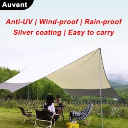 Large Camping Tarp 5.2x4.5m Tent Tarp Waterproof Oxford Outdoor Flysheet Large Fly Sheet Big Awning Sun Shelter Sunshade Canopy