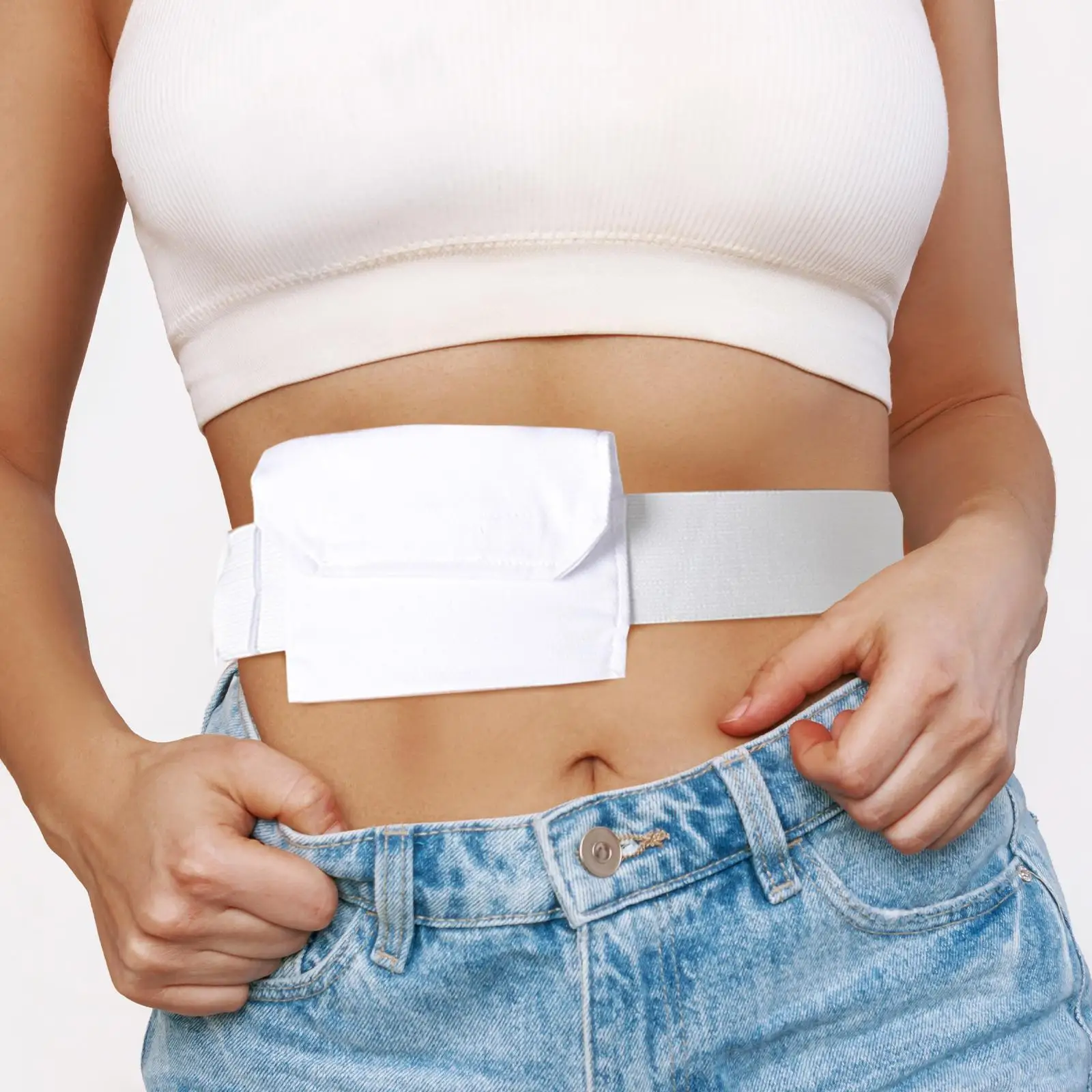 Feeding Tube Belt ,Stretch Comfortably Stretchy Belt Simple to Wear J PD Tube Holder PD Band for Men Women