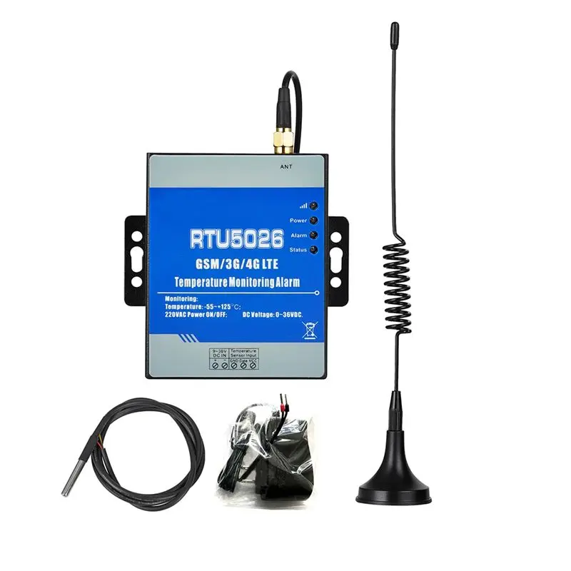 

~【A48T HOT】RTU5026 Protector GSM 3G 4G LTE Wireless 4G Version Power Outage SMS Alert Support Modbus RTU US Plug