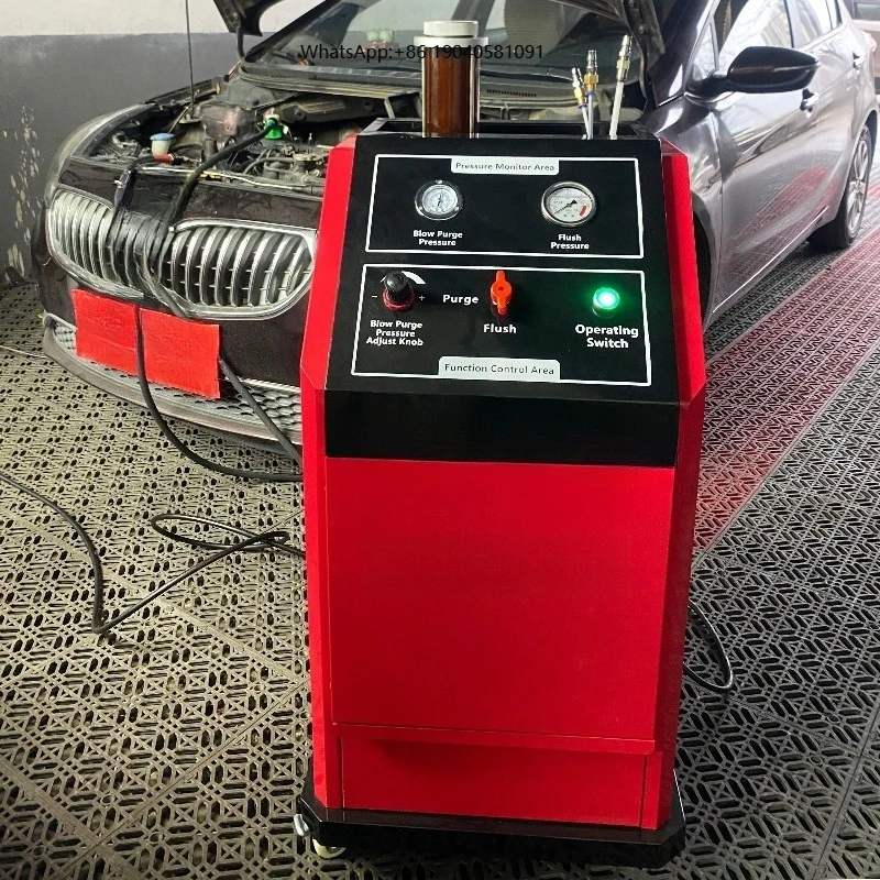 Mobile Engine Cleaning Machine Lubricating System Clean Auto Motor Oil Flushing Machine