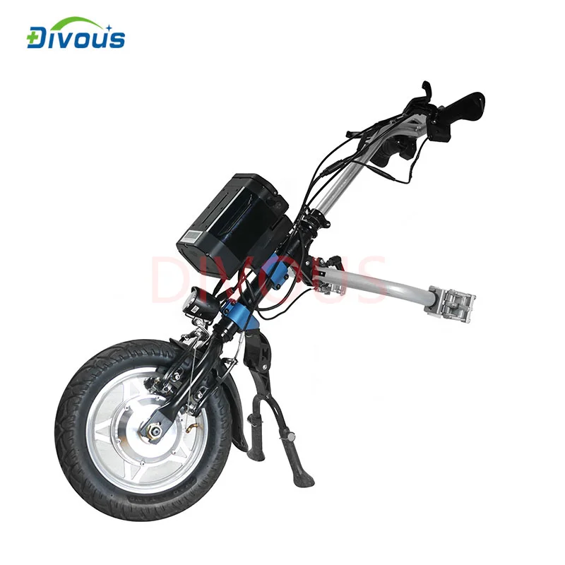 N/W 14KG Lightweight 12Inch Electric Handbike Wheelchair Handcycle Handicapped Trailer For The Disabled And Elderly