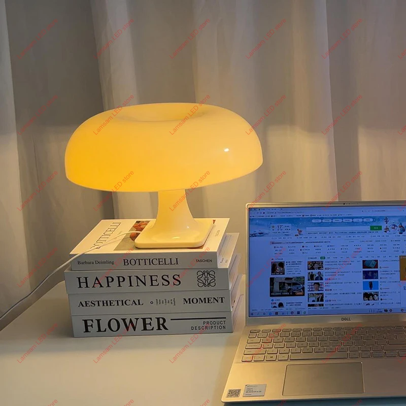 イタリア製 Mimimal キノコランプ装飾ライト E14 ベースまたは固定 LED AC/DC 電源リビングルーム研究ベッドサイド照明用
