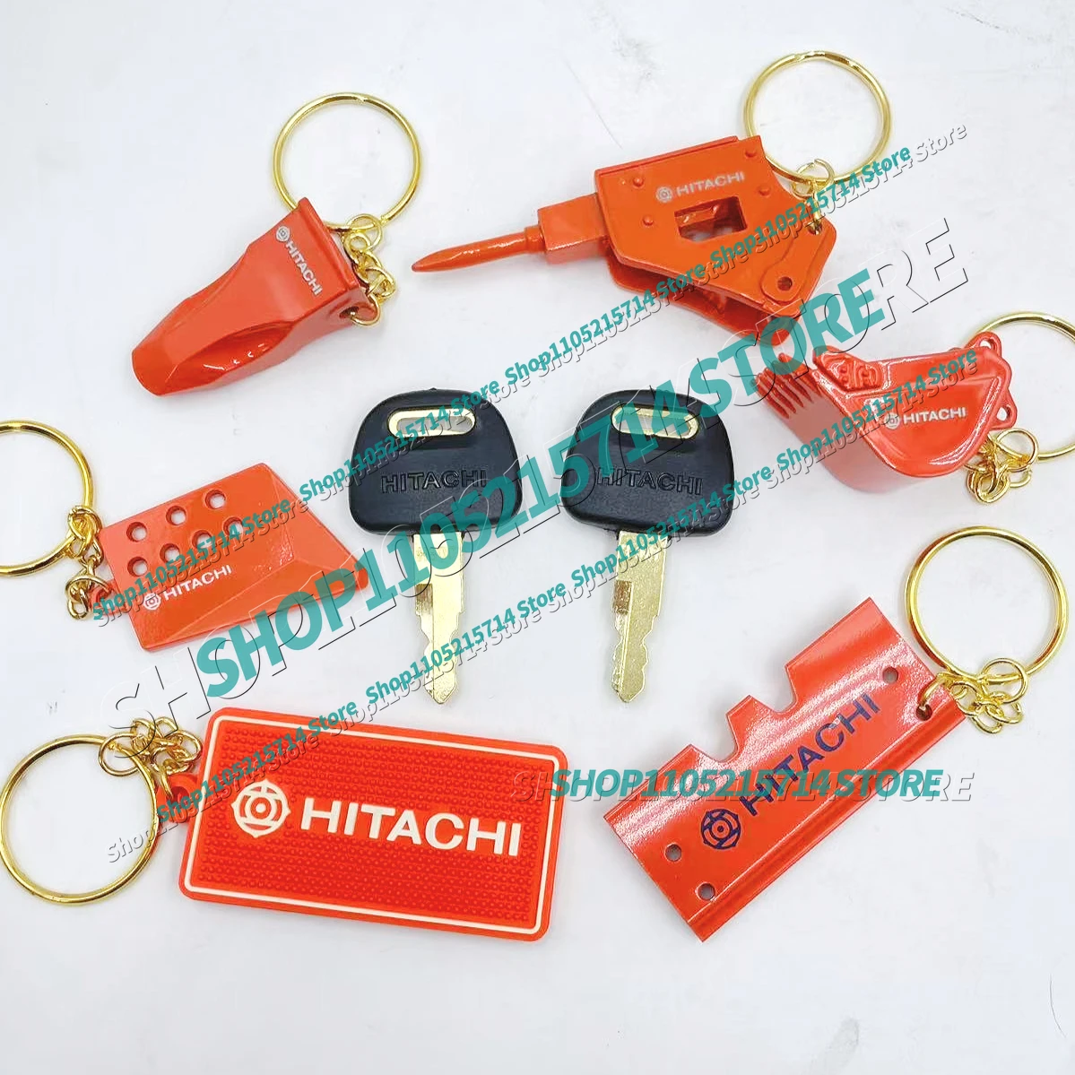 

2pcs H800 Excavator Ignition Key with Door Lock Keychain for Hitachi ZAX ZAXIS Grab BU0028 Zax Ex60 / 70 / 120 / 200 / 210 F0002