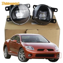 2 X LED Lens Fog Light Assembly 30W 8000LM Car Right + Left Fog Lamp For Mitsubishi Eclipse 2006 2007 2008 2009 2010 2011 2012