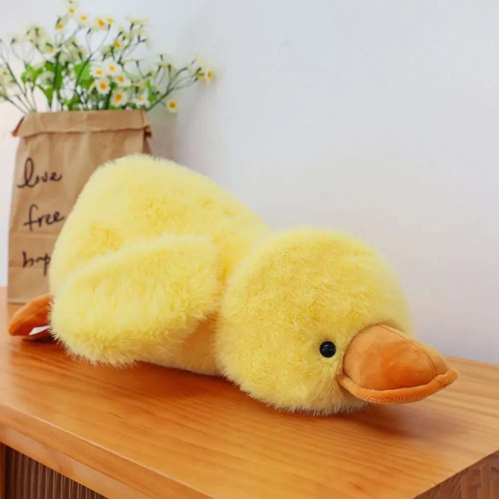 

ПП хлопок длинные волосы утка плюшевая кукла пушистая интерактивная обнимающаяся утка плюшевая игрушка мягкая удобная игрушка в виде утки