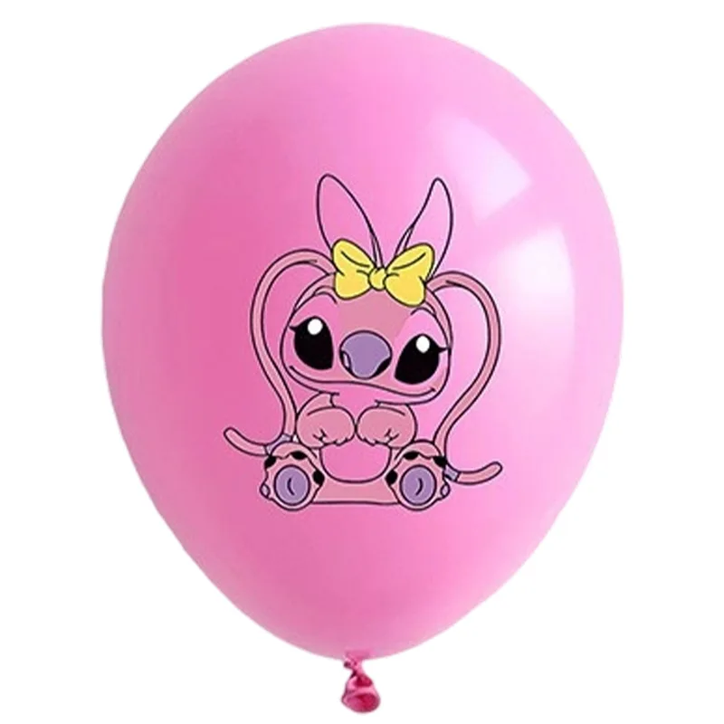 Ballons à thème de dessin animé Disney Lilo & Stitch, 18 pièces aléatoires, décorations de fête d'anniversaire
