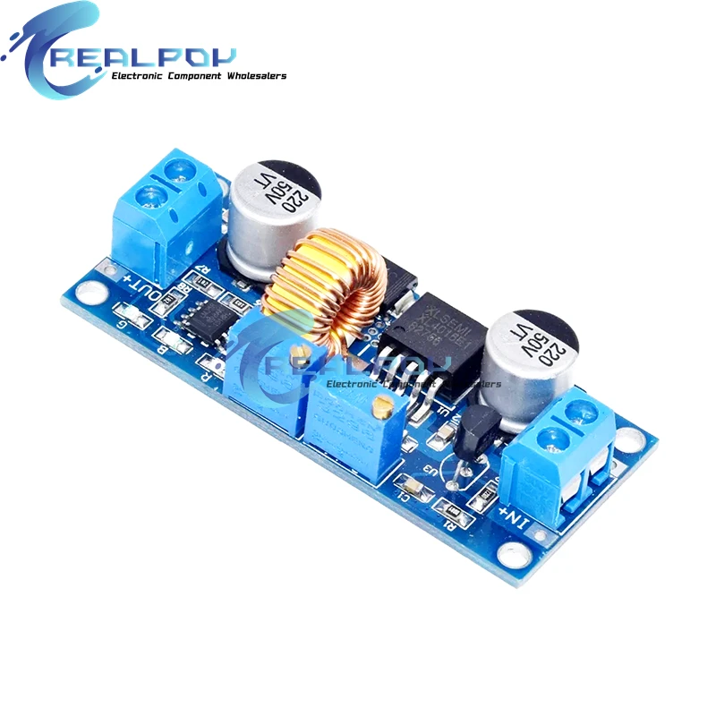 CC/CV 5A Lithium Charger Board XL4015 Adjustable 6-38V To 1.25-36V DC Step Down Power Supply Buck Module