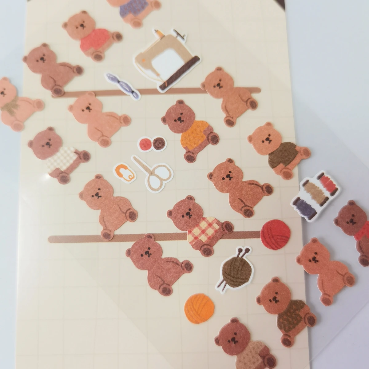 Korean Import Original BONITO Bear House Paper Stickers Scrapbooking Diy Journal Diary Stationery Sticker Cute Decor Gift