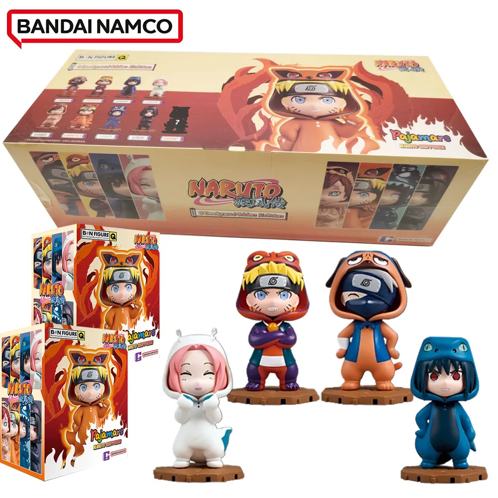 

Official Bandai Naruto Pajamars Series Blind Box Q Version Designs Animal Peripheral Figures Trendy Toys Collectible Kids Gifts