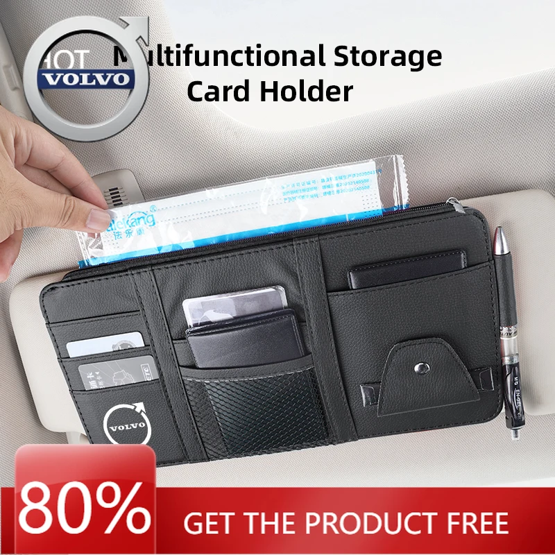 

Подстаканники, органайзер для стайлинга автомобиля, козырек, сумка для хранения солнца, аксессуары для Volvo XC90 V90 V60 XC60 V40 S80 S60 S90 C40 XC40 V70 XC7