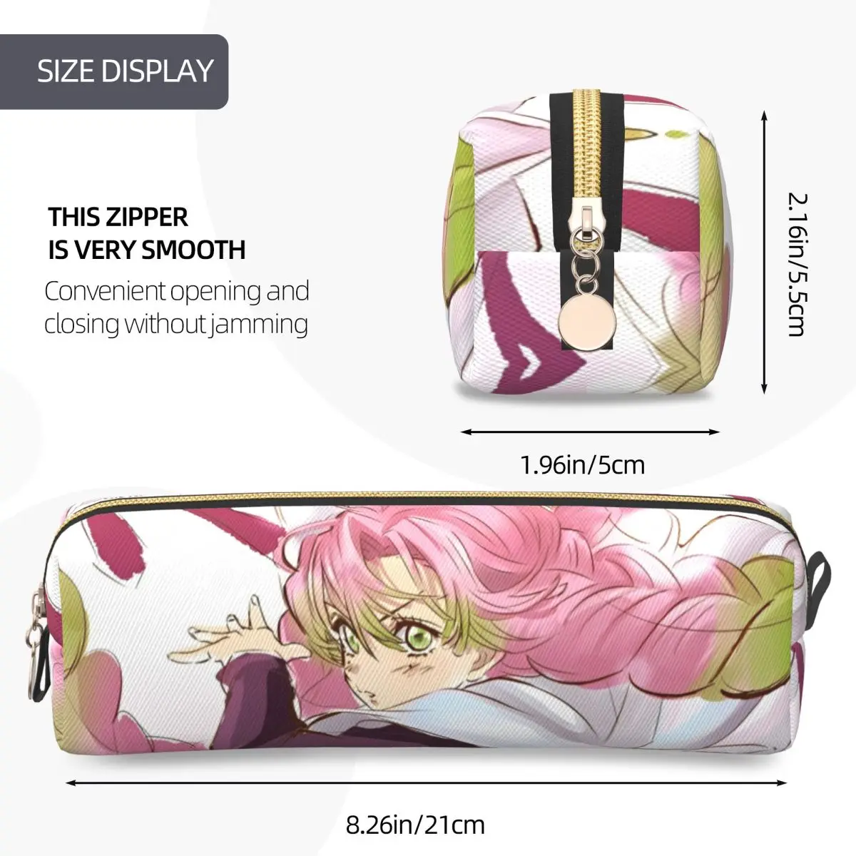 هاشيرا ميتسوري كانروجي مقلمة أنيمي شيطان القاتل صندوق القلم حقيبة طالب تخزين كبير الطلاب الهدايا المدرسية قلم رصاص الحقيبة