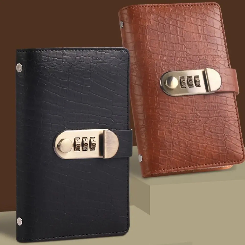 PU Leather 100 Envelope Challenge Binder Waterproof Reusable Budget Saving Book With Password Lock Banknote Colletion Booklet