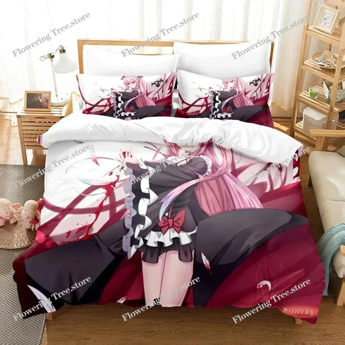 

Anime Seraph of the End Mikaela Bedding Set Boys Girls Twin Queen Size Duvet Cover Pillowcase Bed Kids Adult Home Textileextile0