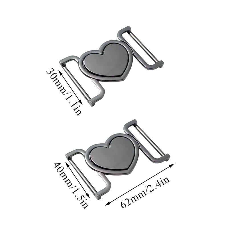 30/40mm Metal Belt Buckle love Heart Metal Pin Buckle Jeans waistband Buckles DIY Metal Buckle For Craft Belt accessories