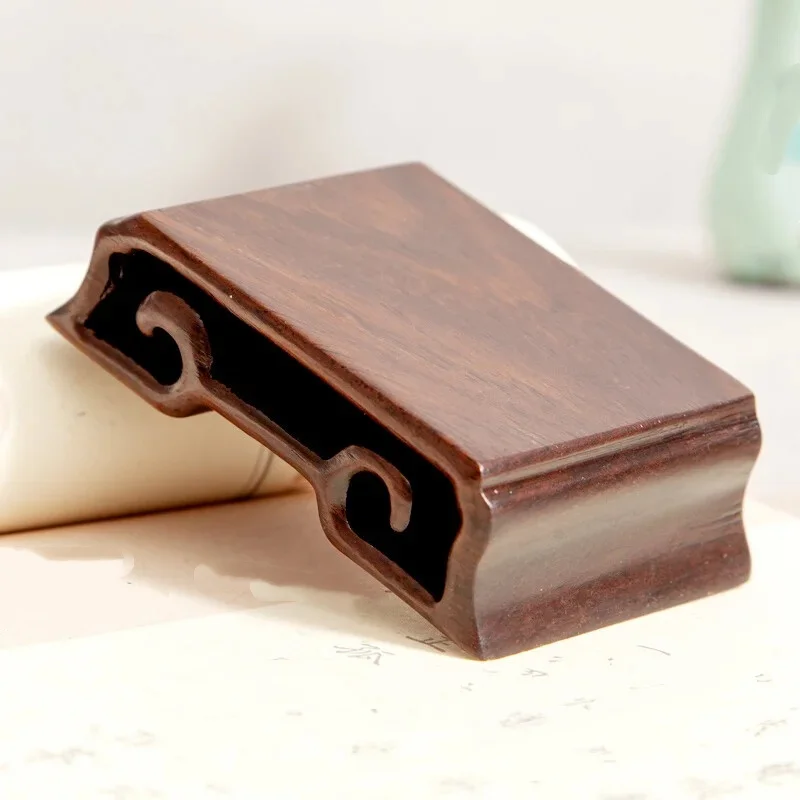 

Прямоугольный черный деревянный резной бонсай, дисплей, пьедестал, ваза, коллекция украшений