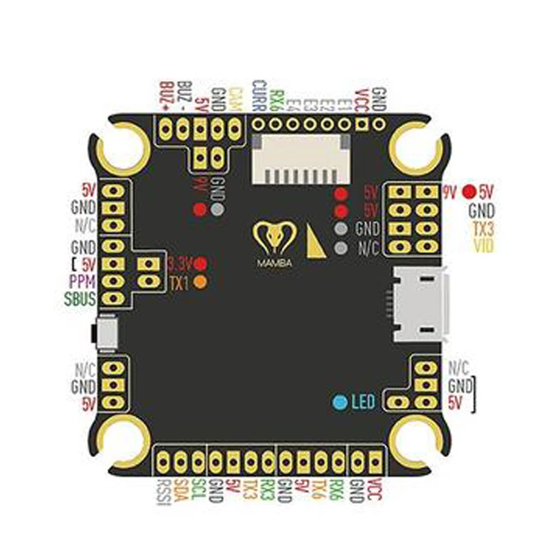 DIATONE MAMBA F405 F4 Flight Controller MK2 Betaflight STM32 ICM42688P OSD Built-in 5V/2A BEC 30.5×30.5mm for FPV Racing Drone