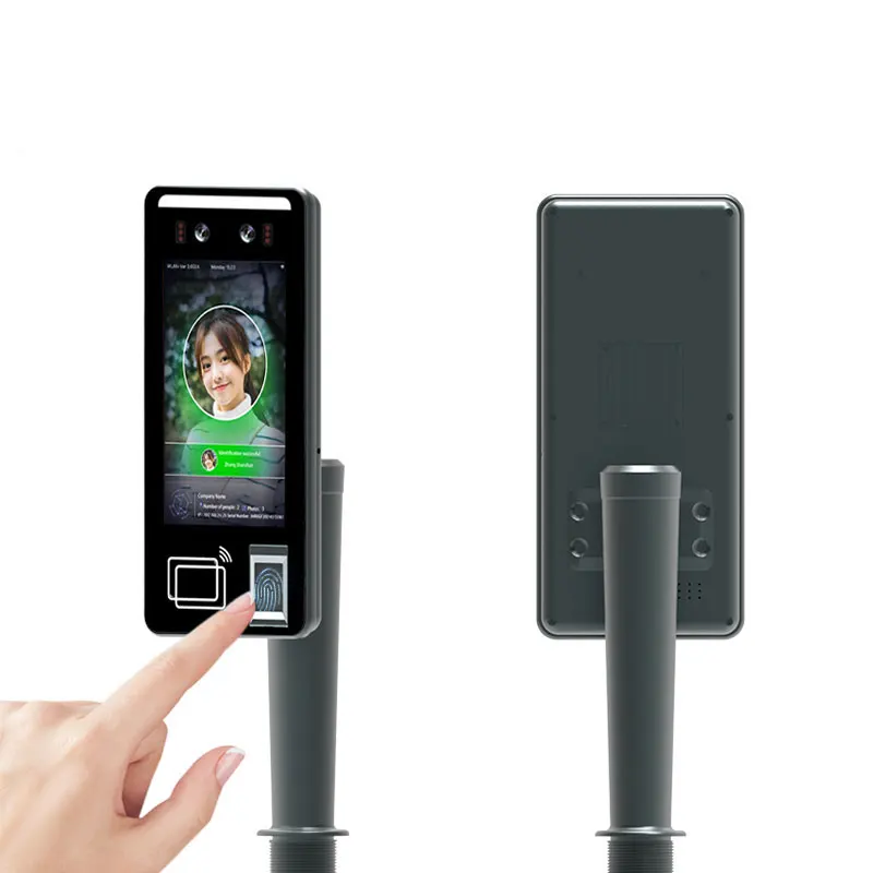 5Inch Touchscreen Biometric Face Fingerprint Recognition Access Control Time Attendance Android System with Voice Prompt OEM ODM