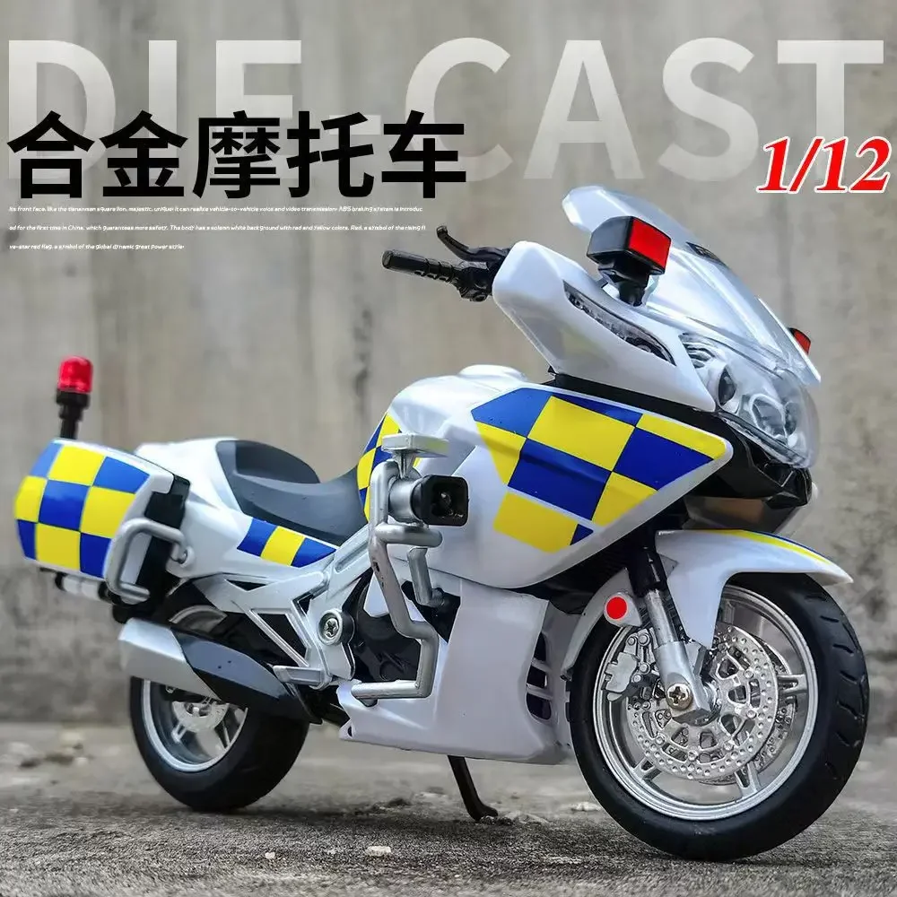 Simulation 1:12 State Guest 650G Motorcycle Model State Guest Guard Alloy Machine Model Boy Audiovisual Toy Gift