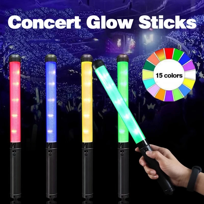 15 Colors Support Rods Glow Sticks LED Kpop Lightsticks for Idol Concert Bright Materials Kpop Glow Sticks Glowing Light Stick