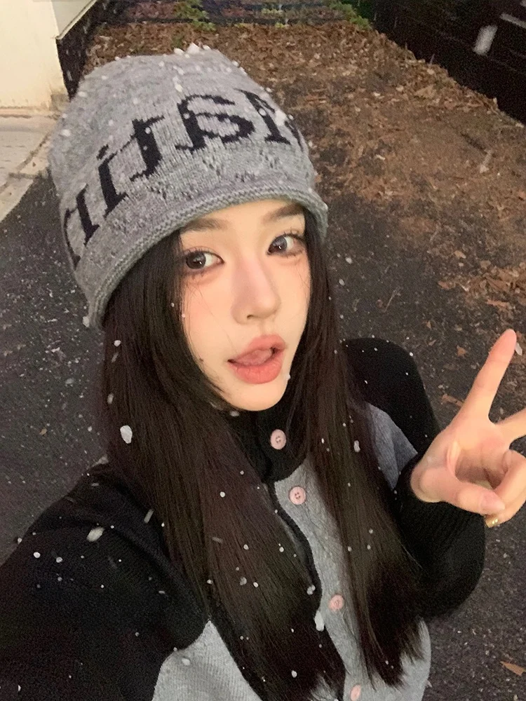 gorro-de-trico-f-de-moda-coreana-quente-protecao-para-as-orelhas-gorro-de-inverno-cinza-estilo-de-rua-top-redondo