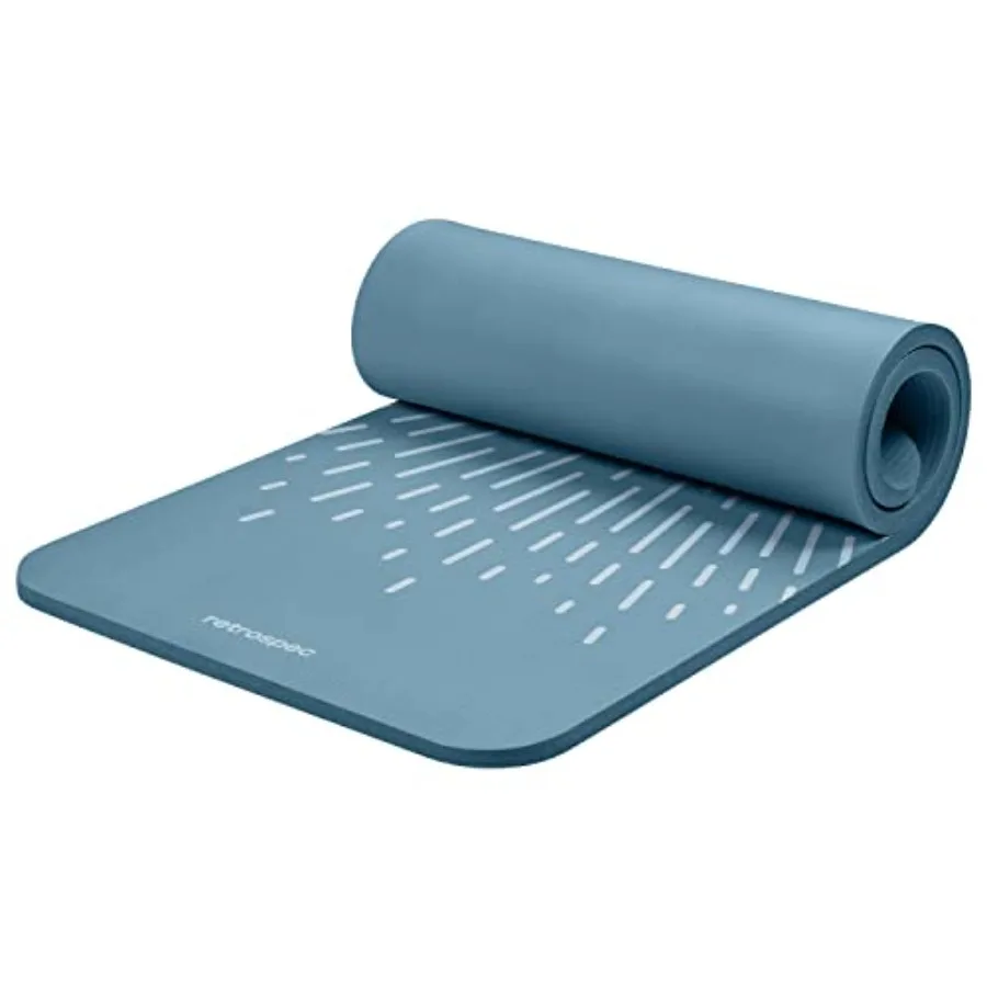

Solana Yoga Mat 1" Thick w/Nylon Strap for Men and Women - Non Slip Exercise Mat for Home Yoga, Pilates, Stretching, Floor and