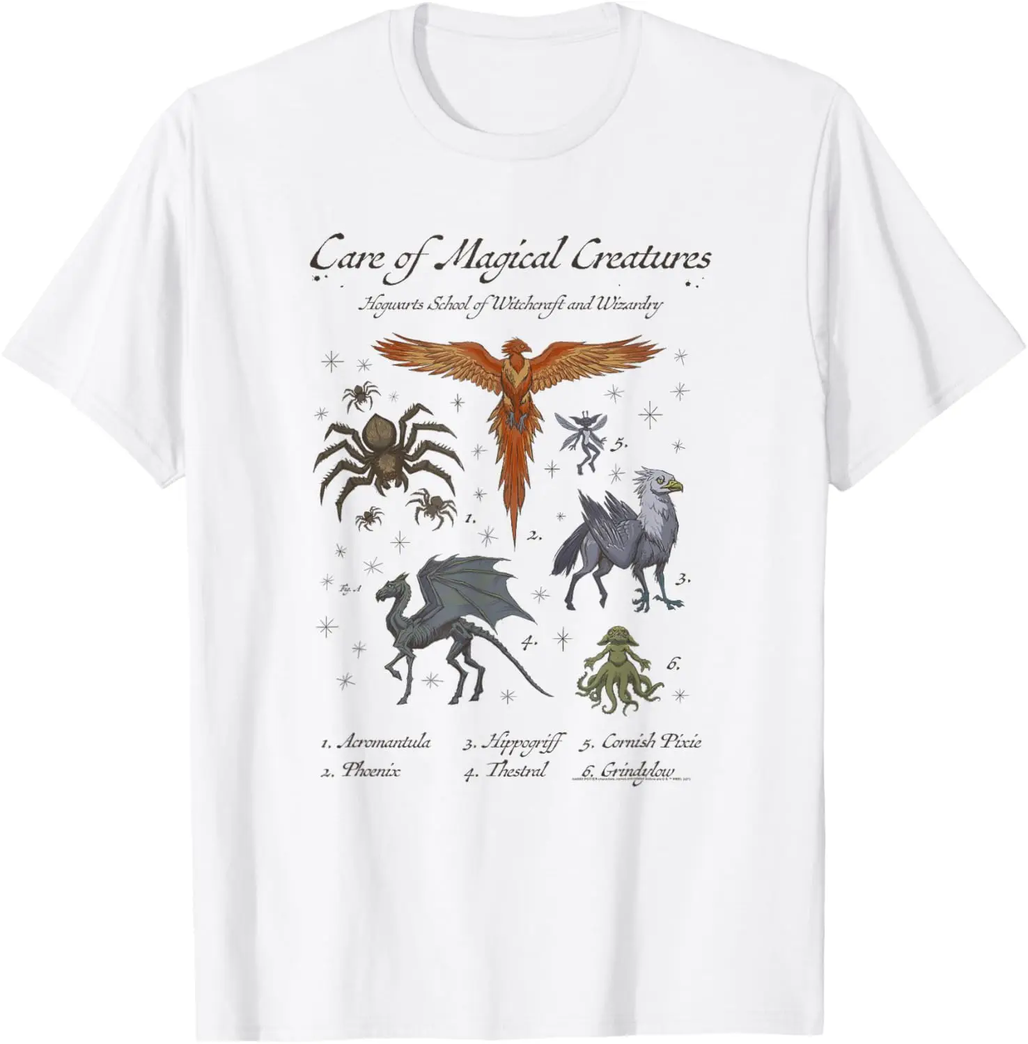 r Care Of Magical Creatures Hogwarts School T-Shirt