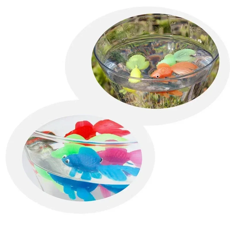 Simulação colorida Goldfish Modelo para Crianças, Brinquedos De Banho De Bebê De Borracha Macia, Fun Water Play, Brinquedo De Praia De Natação, Presente Das Crianças, 1Pc