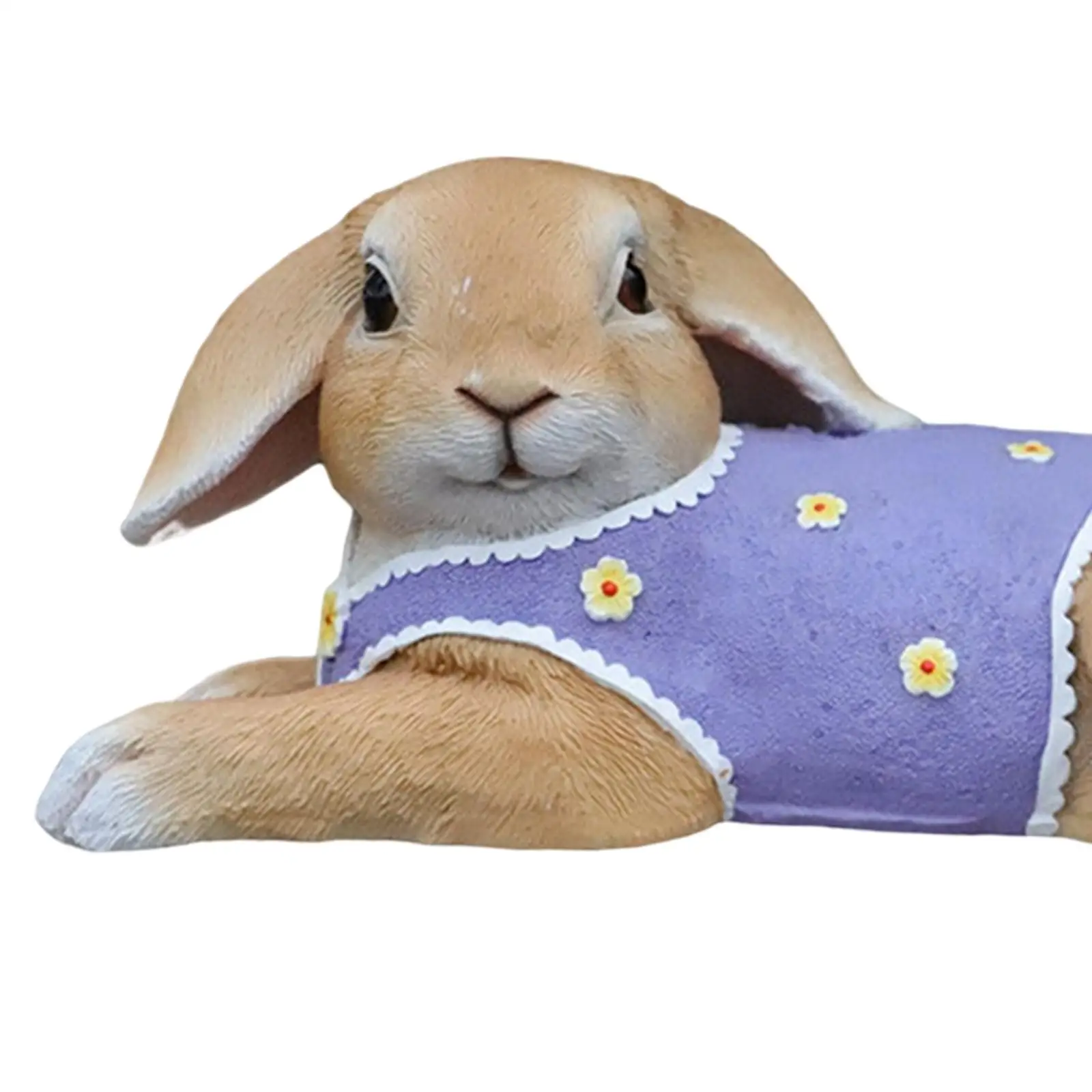 Cute Rabbit Statue Simulation Gifts Resin for Outdoor Desktop