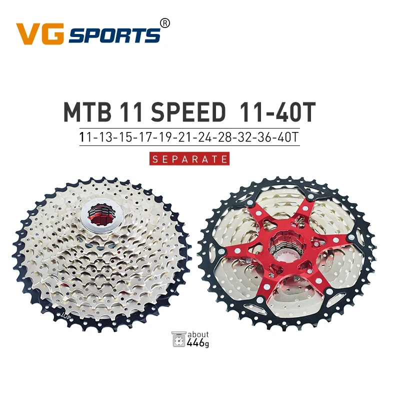 VG Sports 8 9 10 11 12 Speed MTB Bicycle Freewheel Separate Ultralight Aluminum 8V 9V 10V 11V 12V Cassette Bike Bracket Sprocket