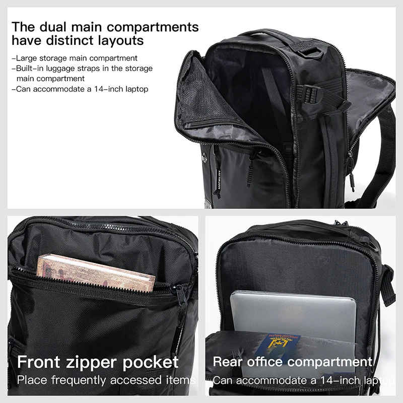 Volunteer Men's Travel Backpack Computer Hiking Climbing Daypack Multi-function Waterproof Large Capacity Backpacks Men 1809-05