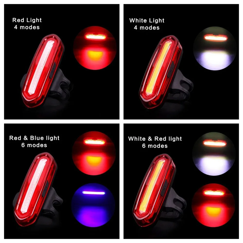 USB újratölthető ledes Kerékpározás Bicaj Előzetes értesítés ligh hegyi Bicikli Féklámpa MTB Vörös biliárdgolyó ligh Bicaj hátsó ligh