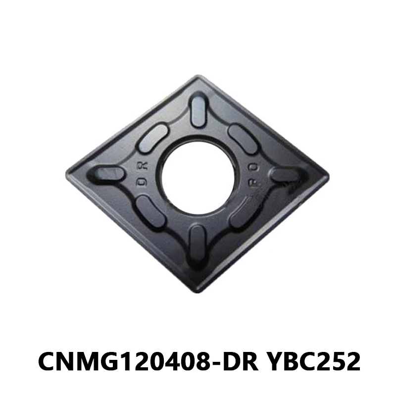 

CNMG120408 CNC Original Diamond Carbide Inserts CNMG120408-DR YBC252 CNMG 120408 DR Turning Blades for Steel Lathe Cutter Tool