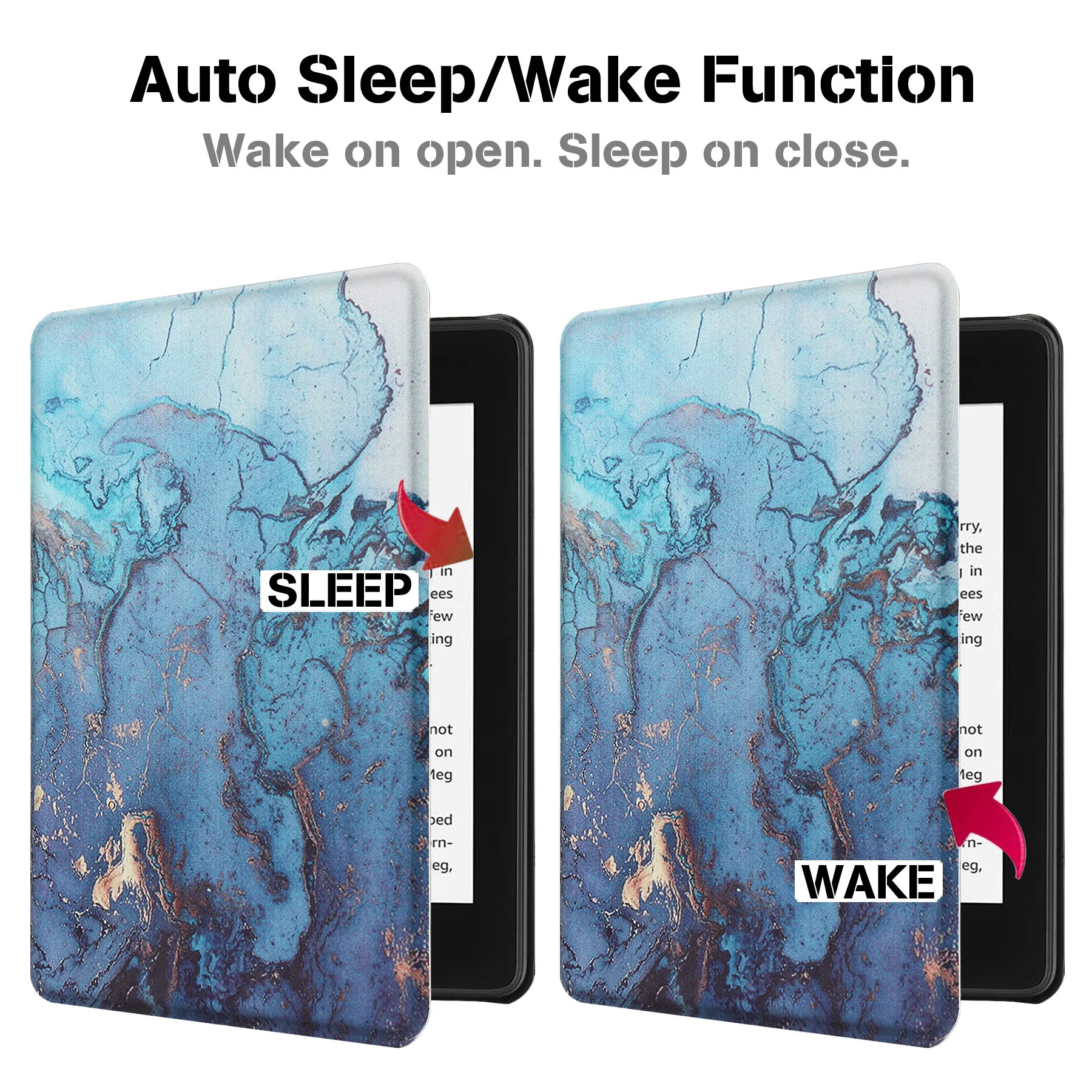 Flip-Hülle für Kindle 2022 6 Zoll mit Auto-Wake-Sleep-Funktion Stoßfeste Abdeckung – Detail 4