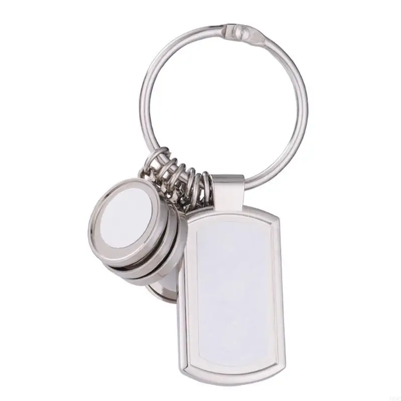 195C Sublimation Blanks Keychains Metal Round Blank for Key Rings for Heat Press Sublimation Personalised