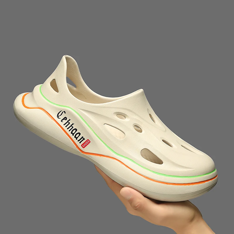 

2025 New Summer Comfortable Men's Shoes Indoor Outdoor Beach Sandals Breathable Soft Water Shoes Casual Shoes Men Slippers