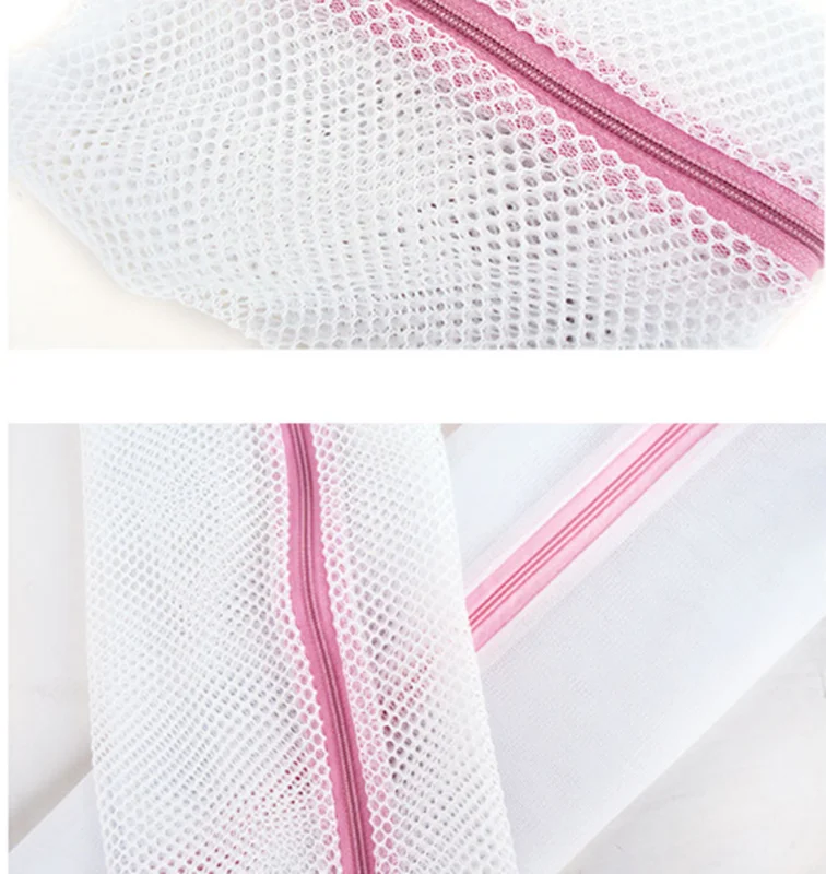 New 3 Size Zippered Mesh Laundry Wash Bags Foldable  Lingerie Bra Socks Underwear Washing Machine Clothes Protection Net