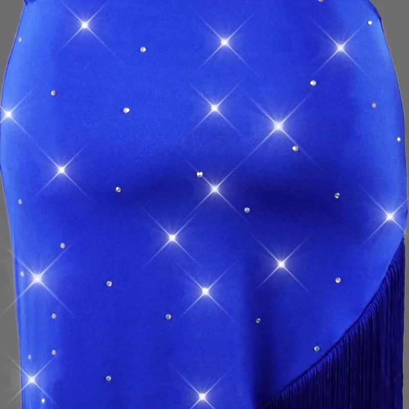 2025 New Latin Dance Costume Stage Clothes Woman Party Dress Tassel Skirt Practice Wear Kid Girls Competition Ballroom Dancewear