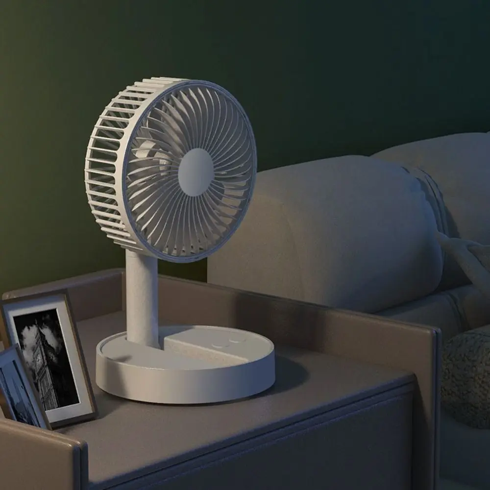 

3600mAh/1800mAh USB Desk Fan Strong Wind 4 Speed Adjustable Portable Rechargeable Fan Quiet Operation Oscillating Mini USB Fan