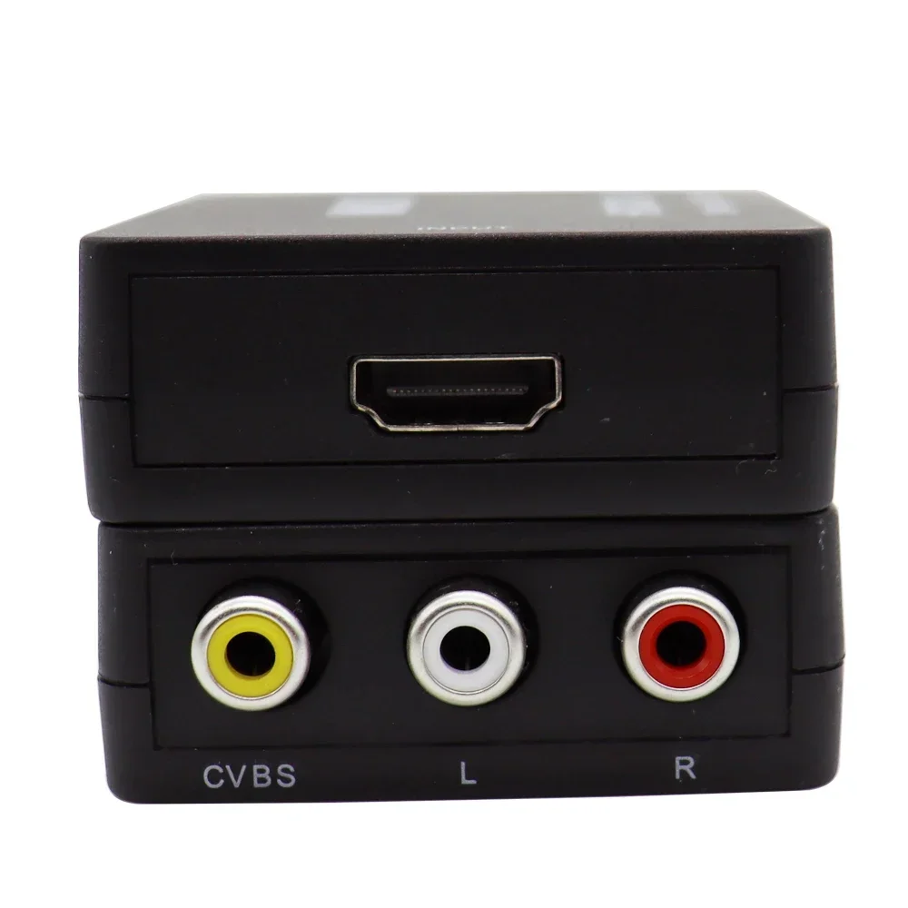 HD 1080P HDMI-متوافق مع محول RCA AV/CVBS صندوق محول فيديو صغير HDMI2AV لأجهزة PS3 VCR DVD PALMTSC PC
