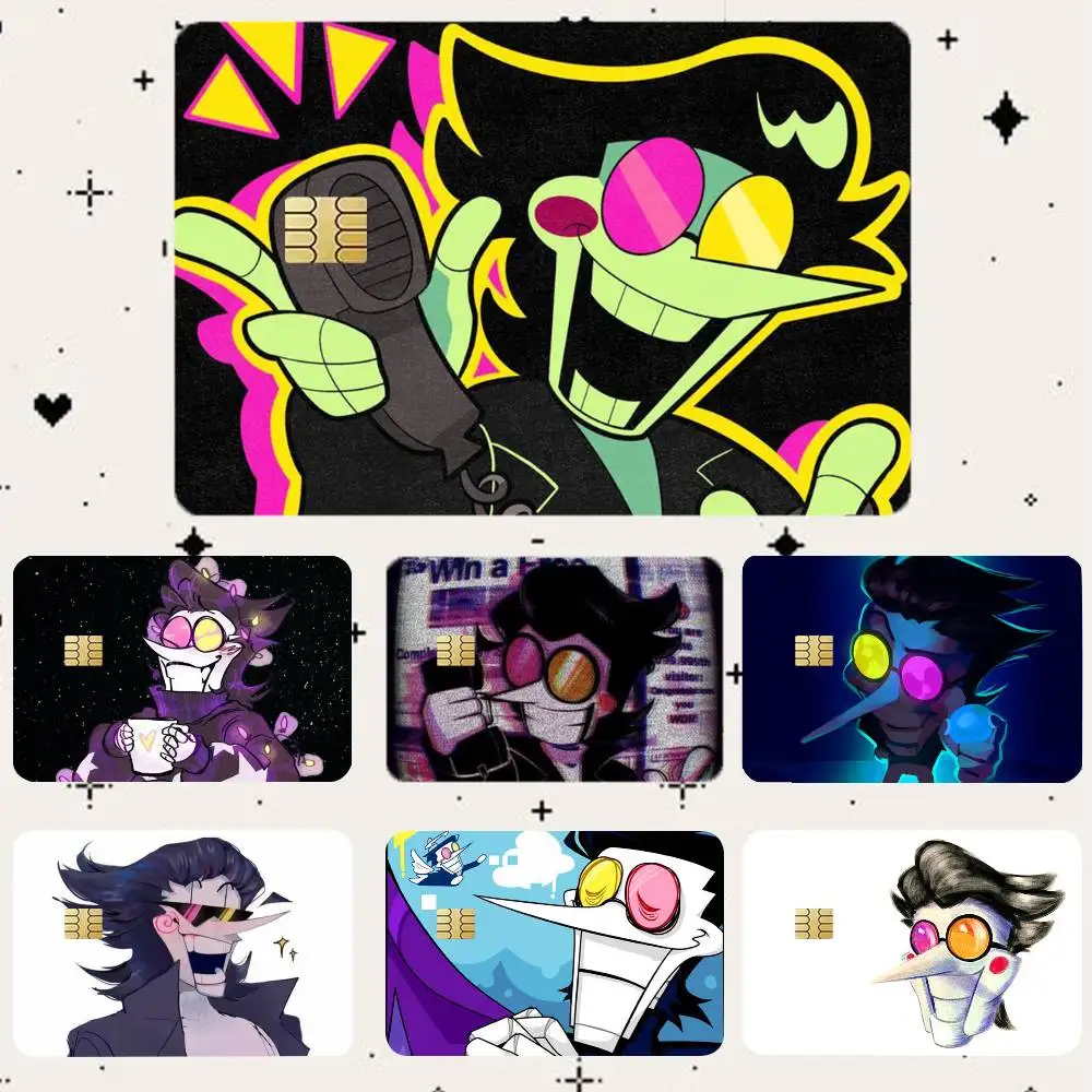 

Deltarune Spamton HD Waterproof Card Skins Protective Stickers for Credit Bank Game Cards