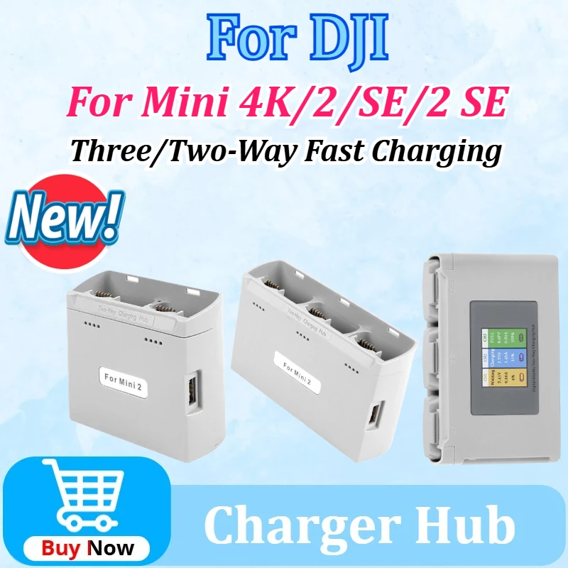 

Newly Upgraded Charger for Mini 4K Battery Charger Hub for DJI Mini 4K/Mini2/Mini SE/Mini2 SE Series Capacity Accessories
