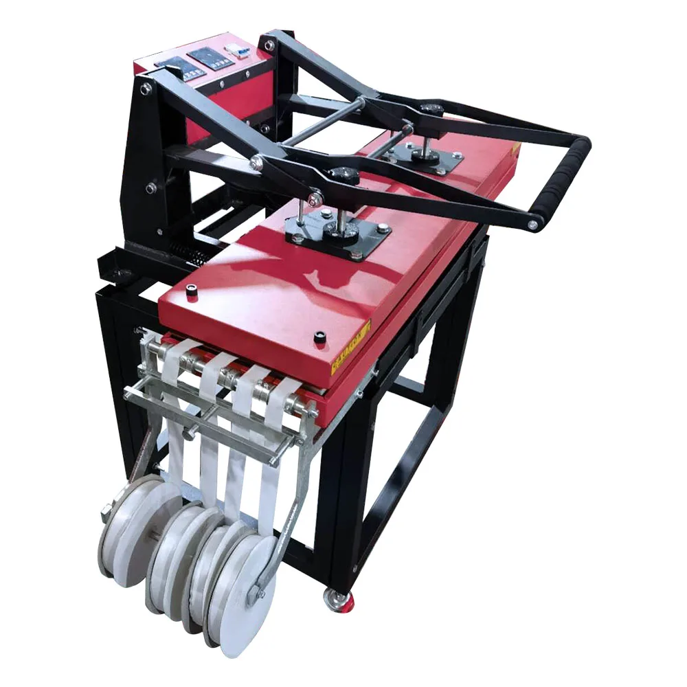 BAIYIN 25*100cm Ribbon Heat Press  Up&Down Heater Sublimation Lanyard Press Machine Manual Heat Transfer Machine