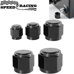 1PC AN4 AN6 AN8 AN10 AN12 Adapter Female Flare End Cap Plug Tube Fitting Hex Head Port Fitting Aluminum Black