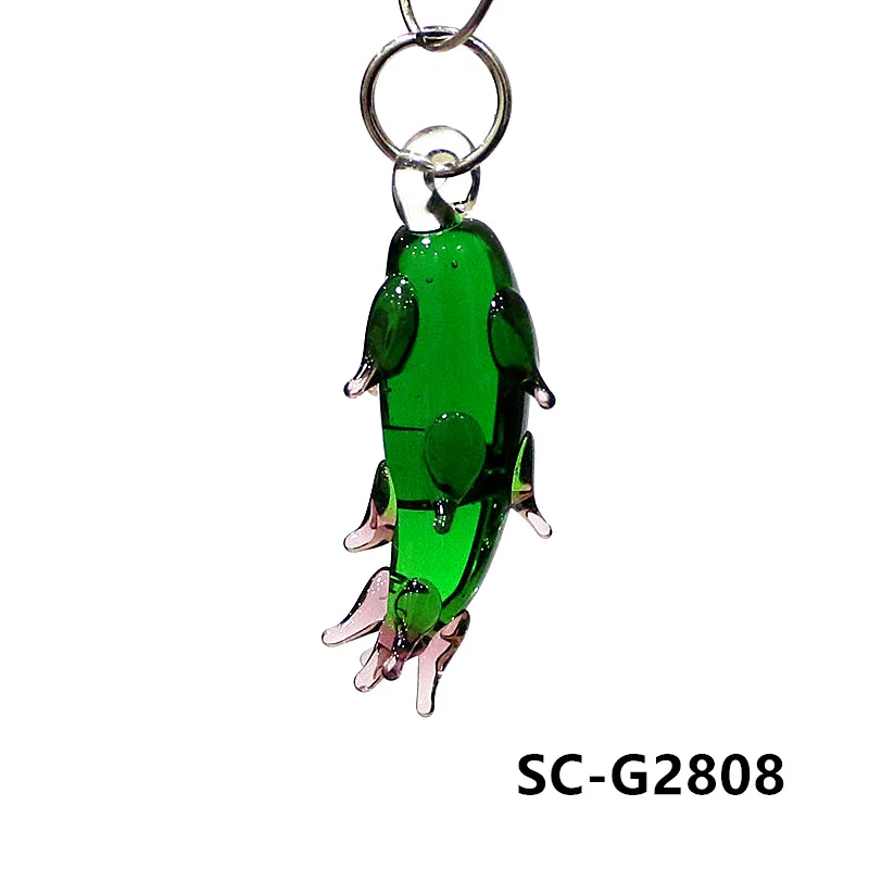 Glass Fruit Vegetable Charm Mini Apple Eggplant Peach Lemon Pumpkin Olive Corn Strawberry Tomato Garlic Pea Pod Scallion Pendant