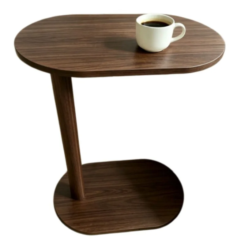 Side Table C Shaped End Table Slim Sofa Side Table For Bedroom Living Room Small Coffee Table Nightstand Bedside Table For Snack